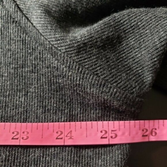 Tasso Elba Mens Gray Heather Knit Full Zip Jacket - Picture 5 of 6